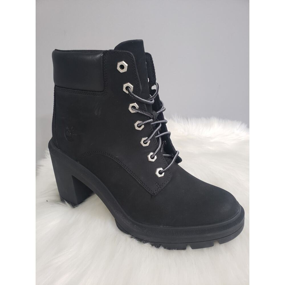 Women's‎ Shoes Timberland ALLINGTON HEIGHTS 6" Boots TB0A5Y6C0151 BLACK NUBUCK - Picture 2 of 6